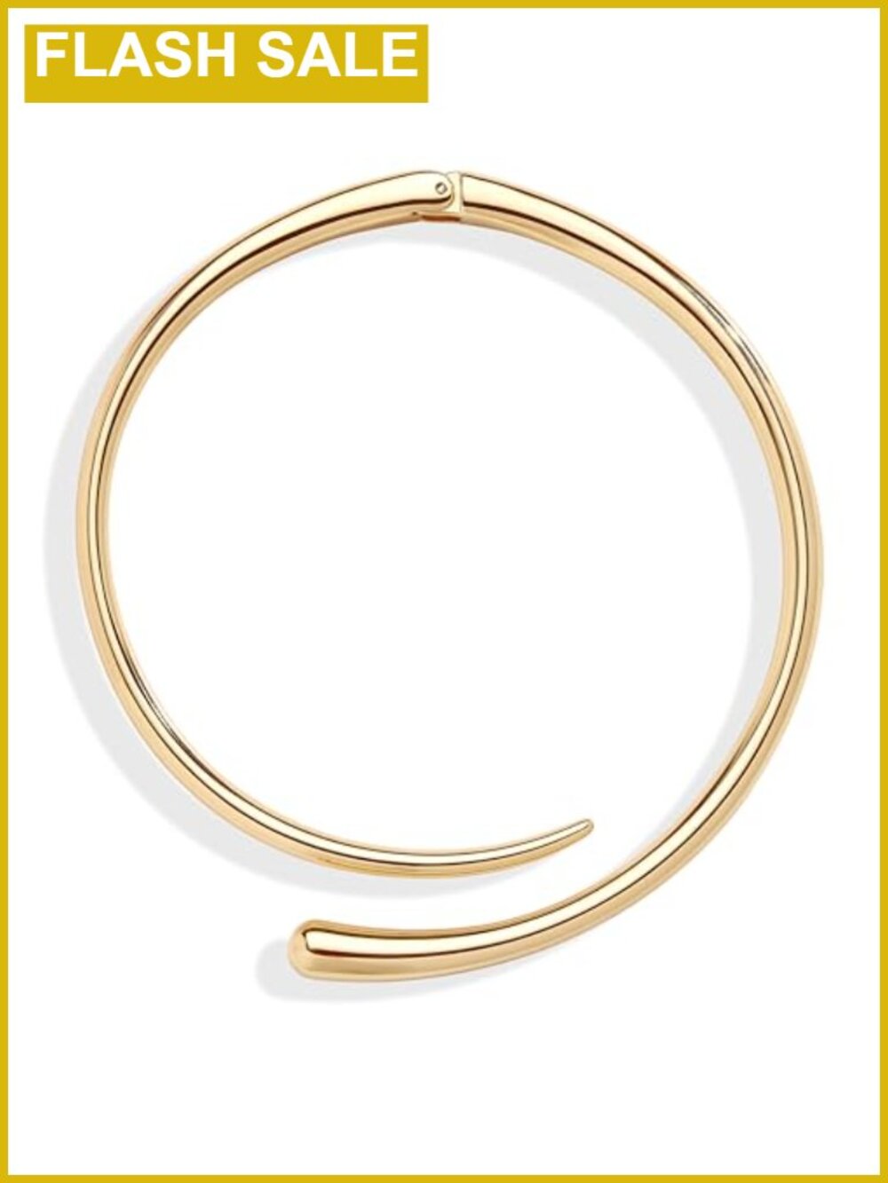 Gold Plated Chunky Collar Choker Necklace Open Cuff Women